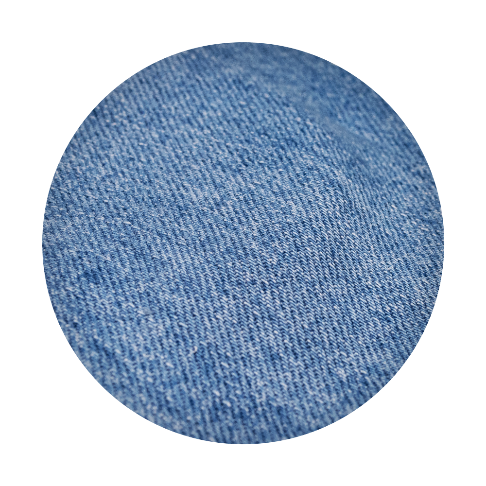 Pure cotton light blue denim