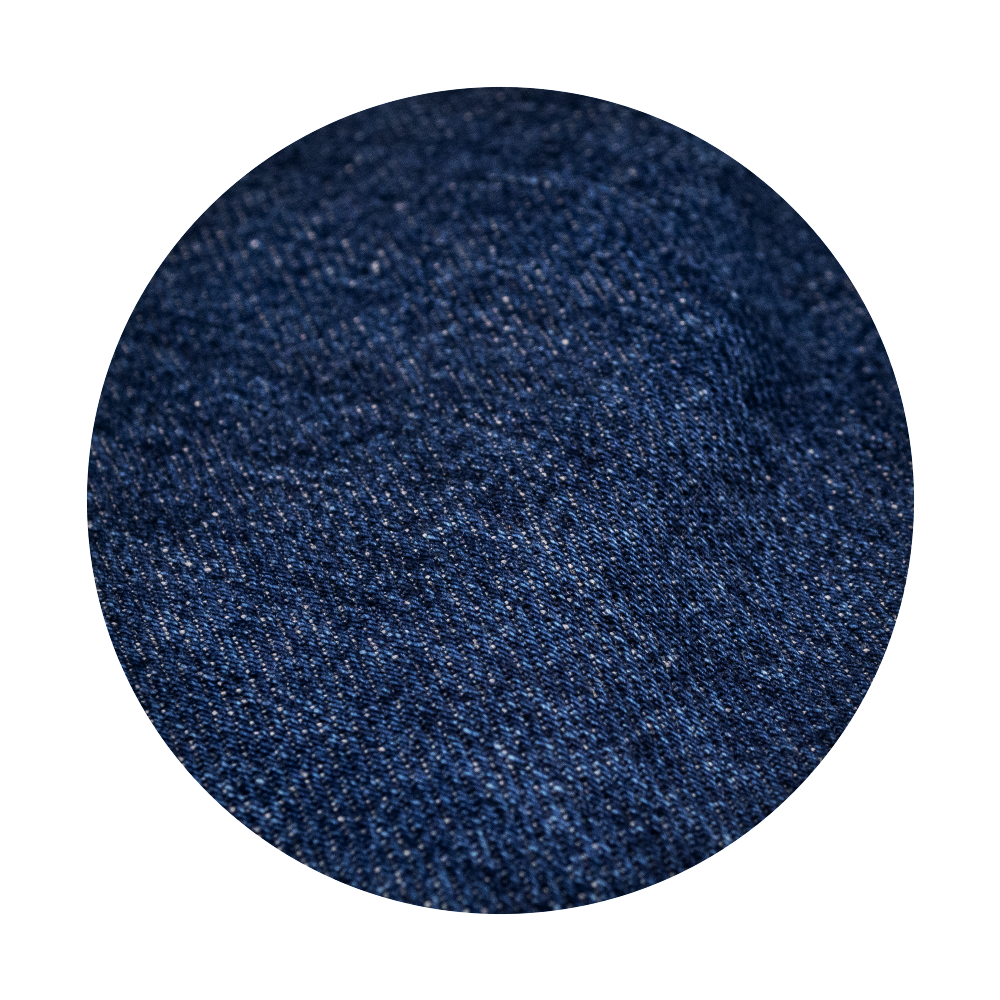 Pure cotton medium blue denim