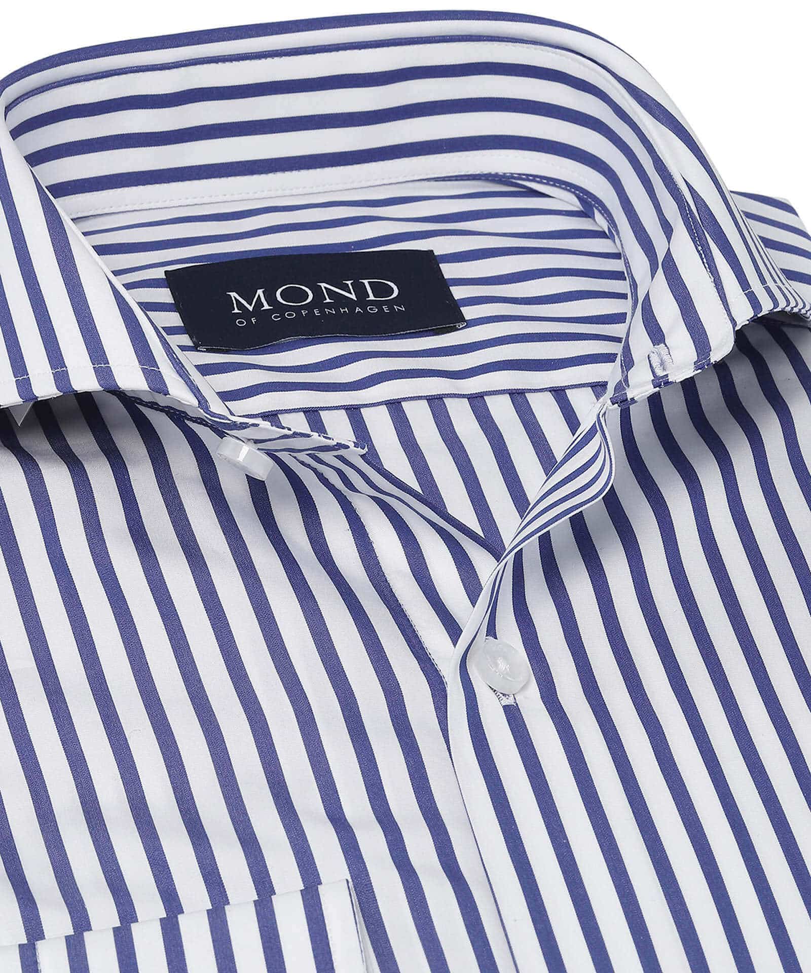 Blue Butcher Stripe cotton shirt - Made to measure - Mond of CPH - Mond
