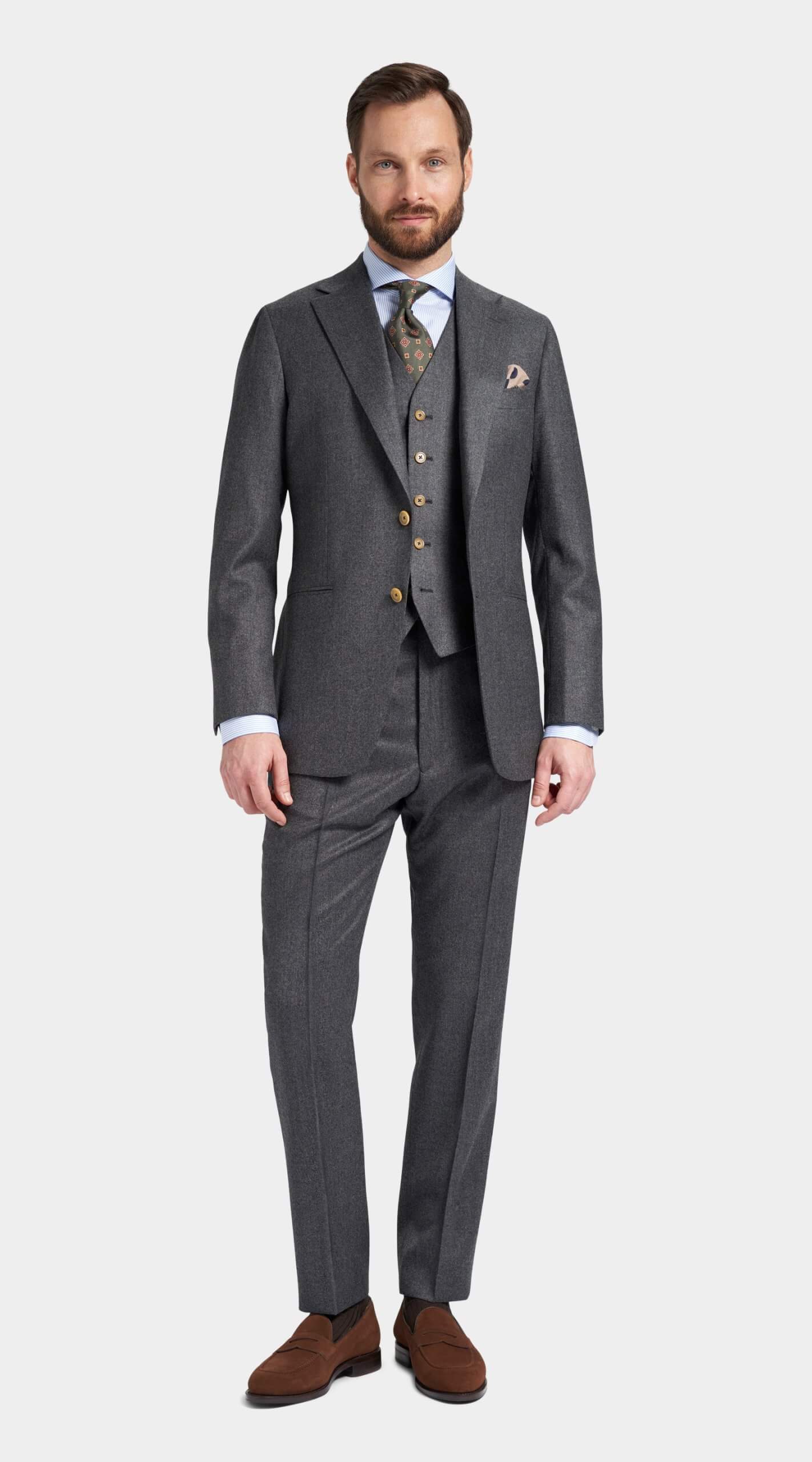 Gray Flannel Suit / Grå jakkesæt i flannel / Grauer Flanell-Anzug / Grå dress i flanell