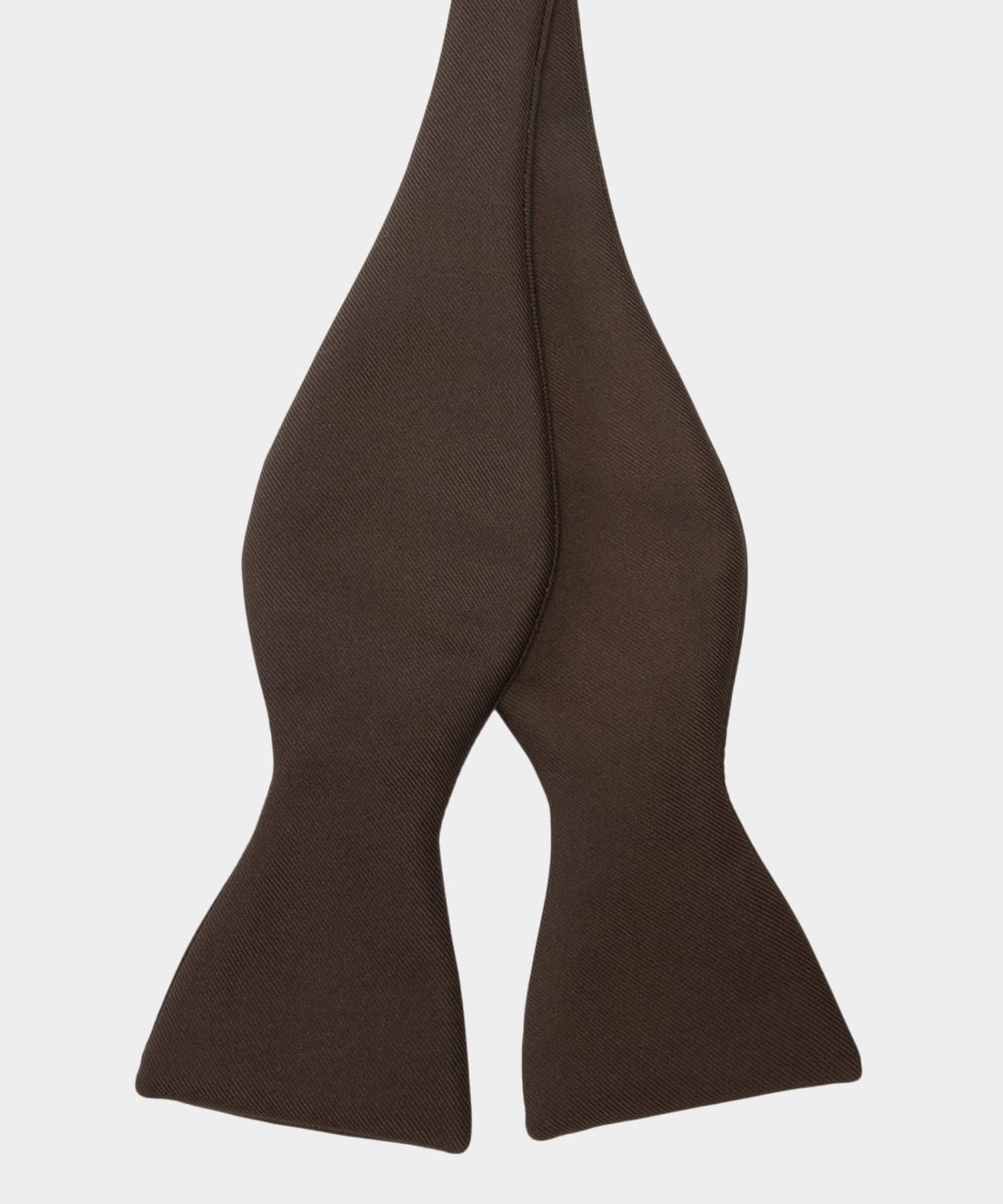 silk bow tie brown