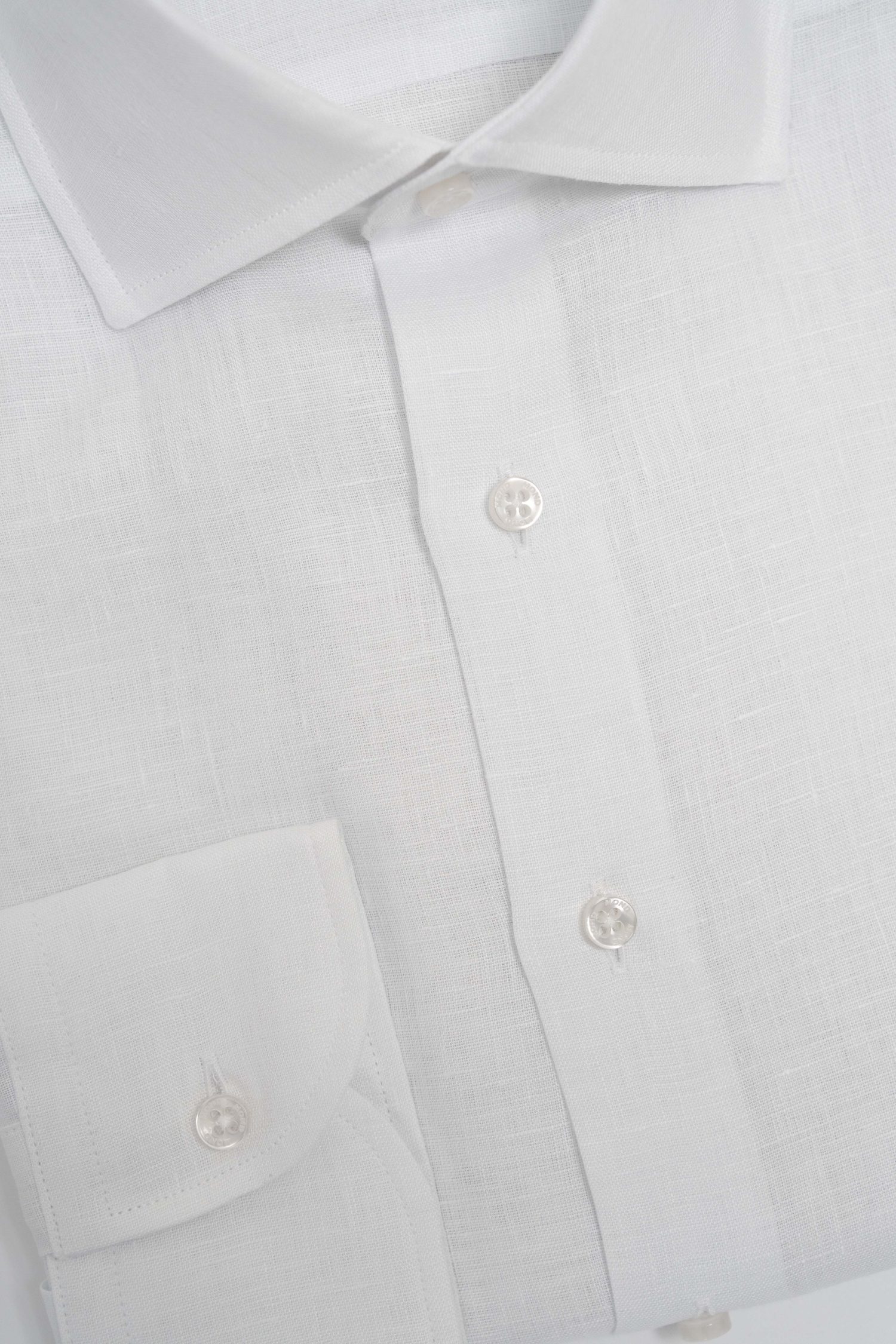 Mond of Copenhagen custom made white linen shirt