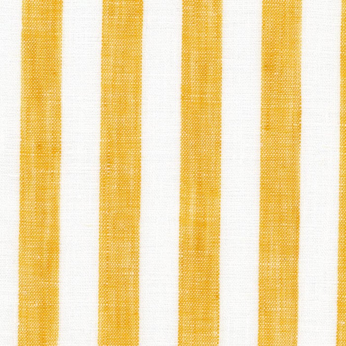 White/Yellow Butcher Stripe Linen