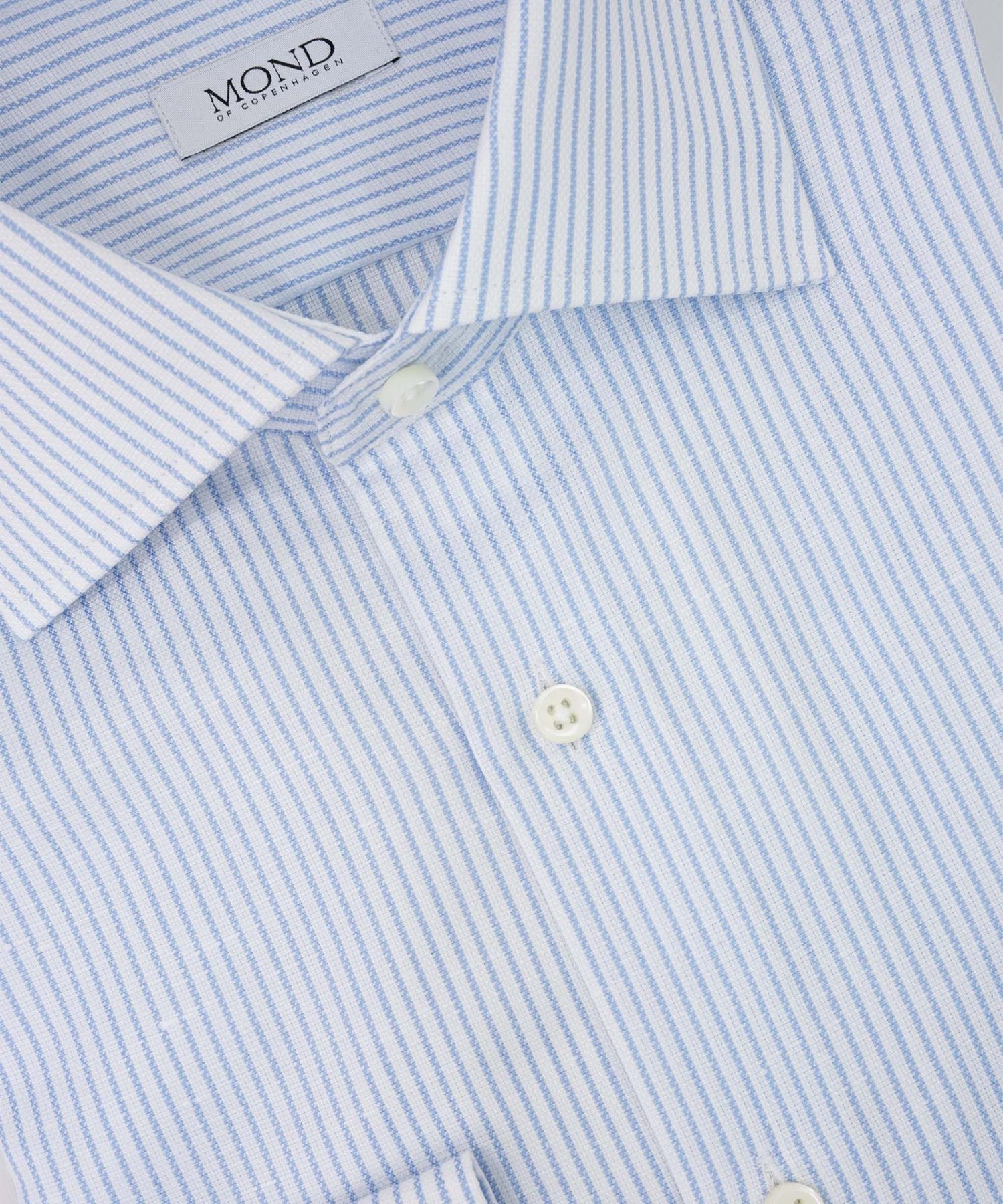 Light Blue Striped Cotton:Linen details