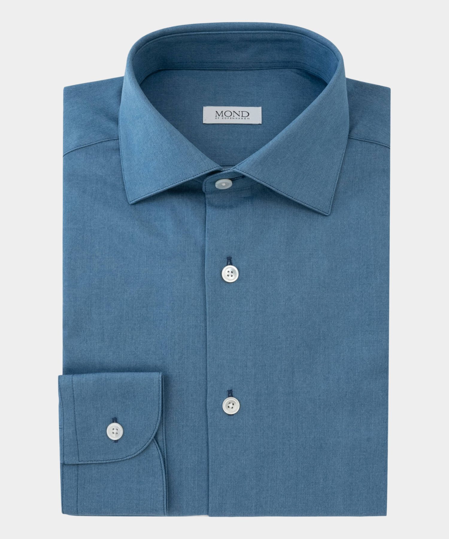 soft blue washed denim shirt