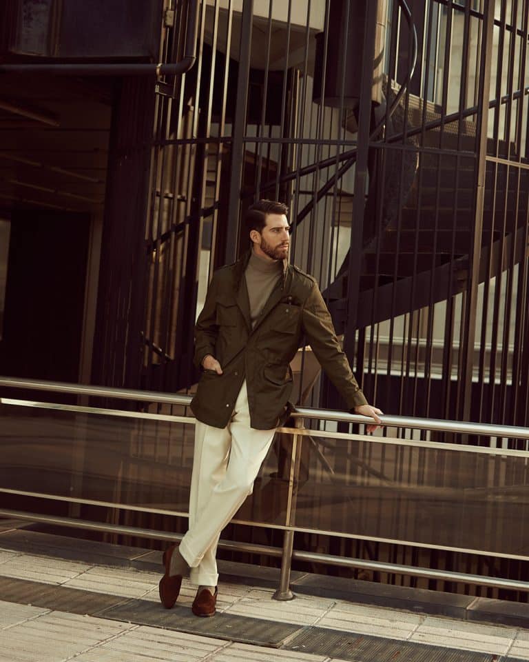 Mond olive rain repellent field jacket