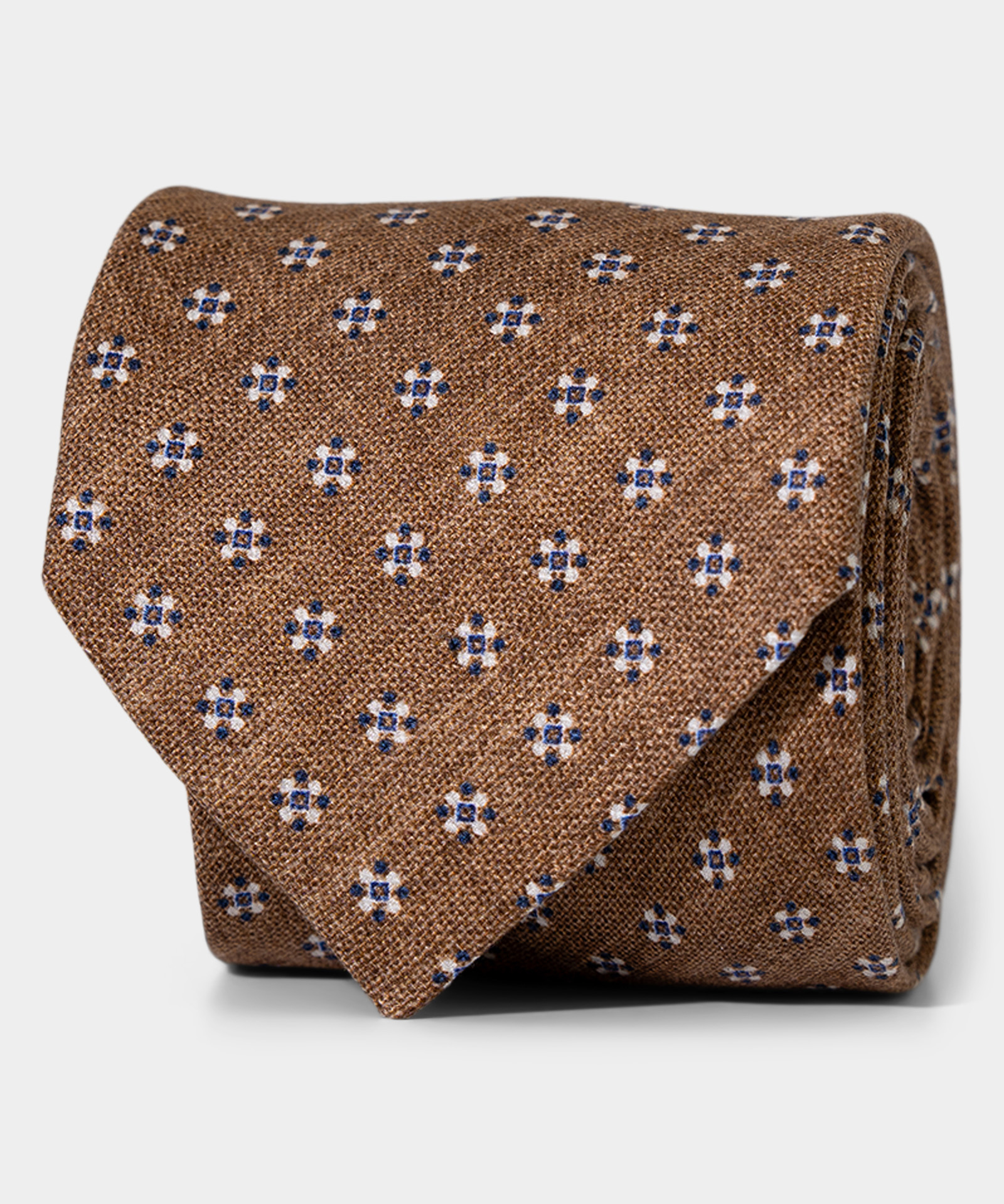 Shappe Micro Pattern Brown Tie