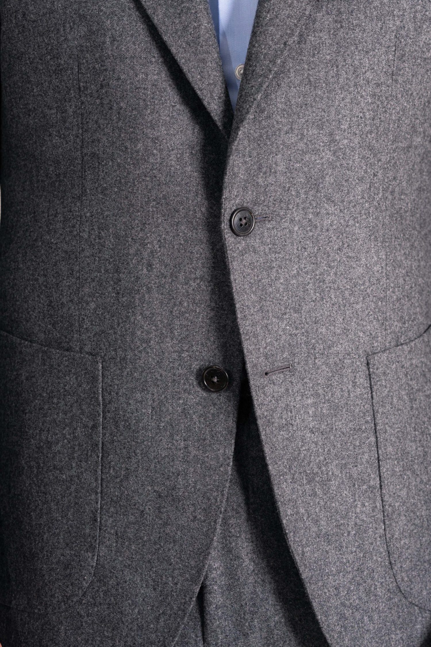 Grey Heavy Flannel Suit 3