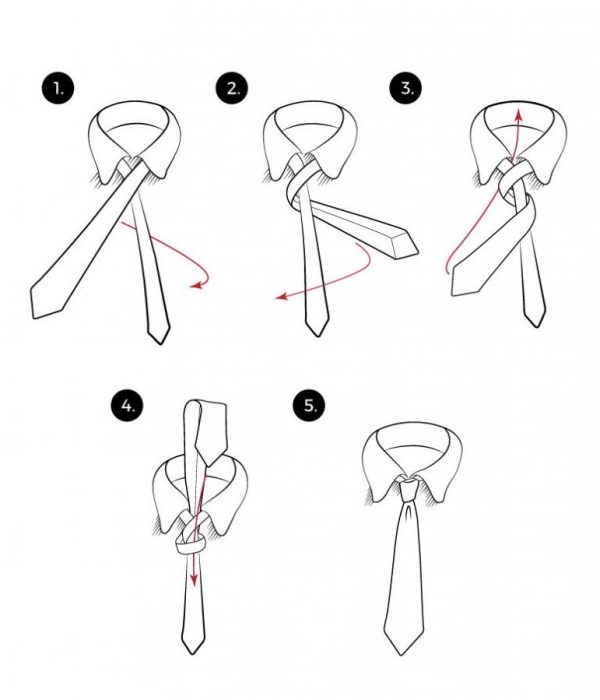 How to tie a Four in hand tie knot