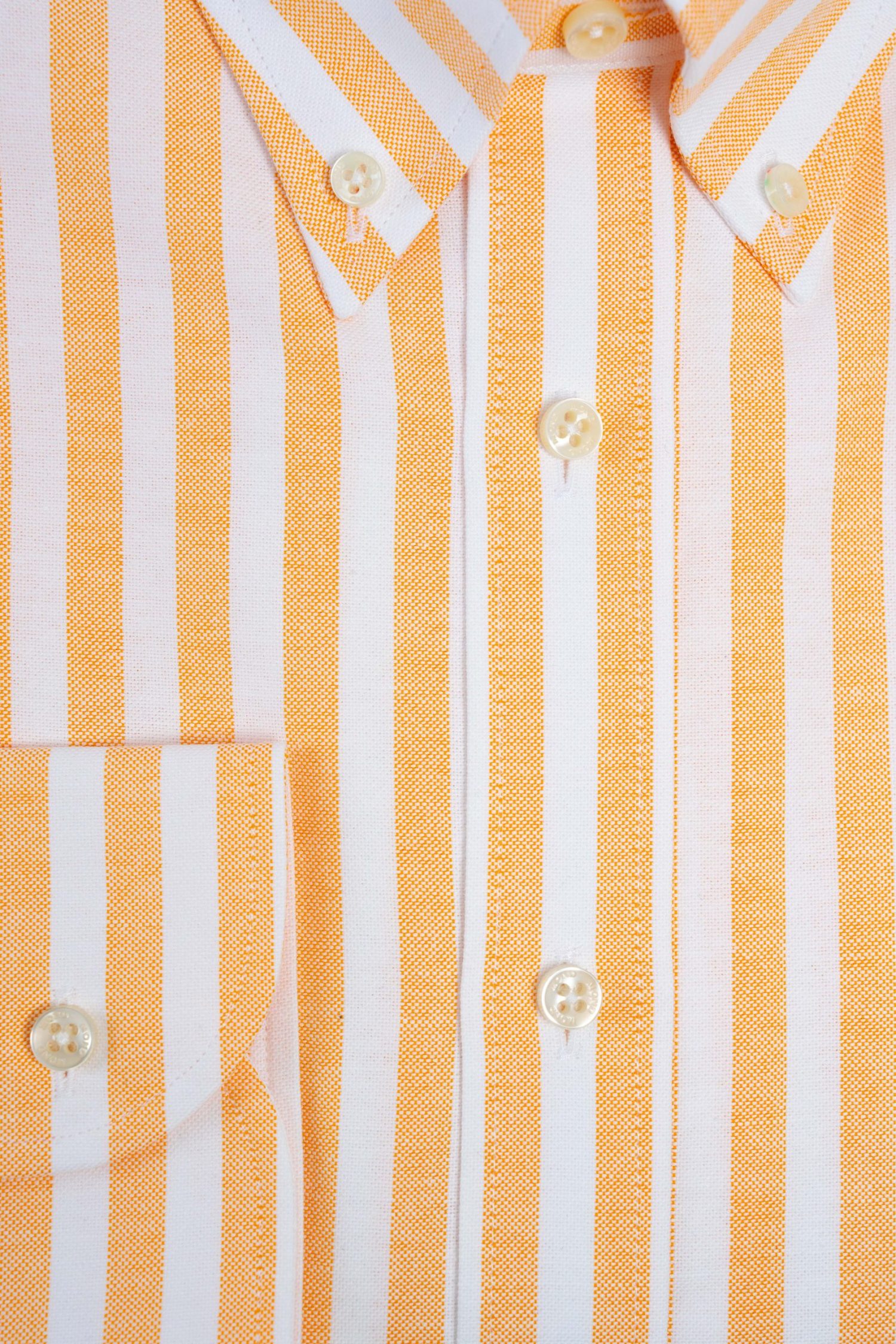Peach Striped American Oxford shirt