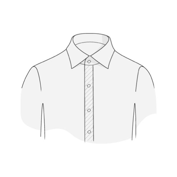 shirt-front-placket-with-fuzing