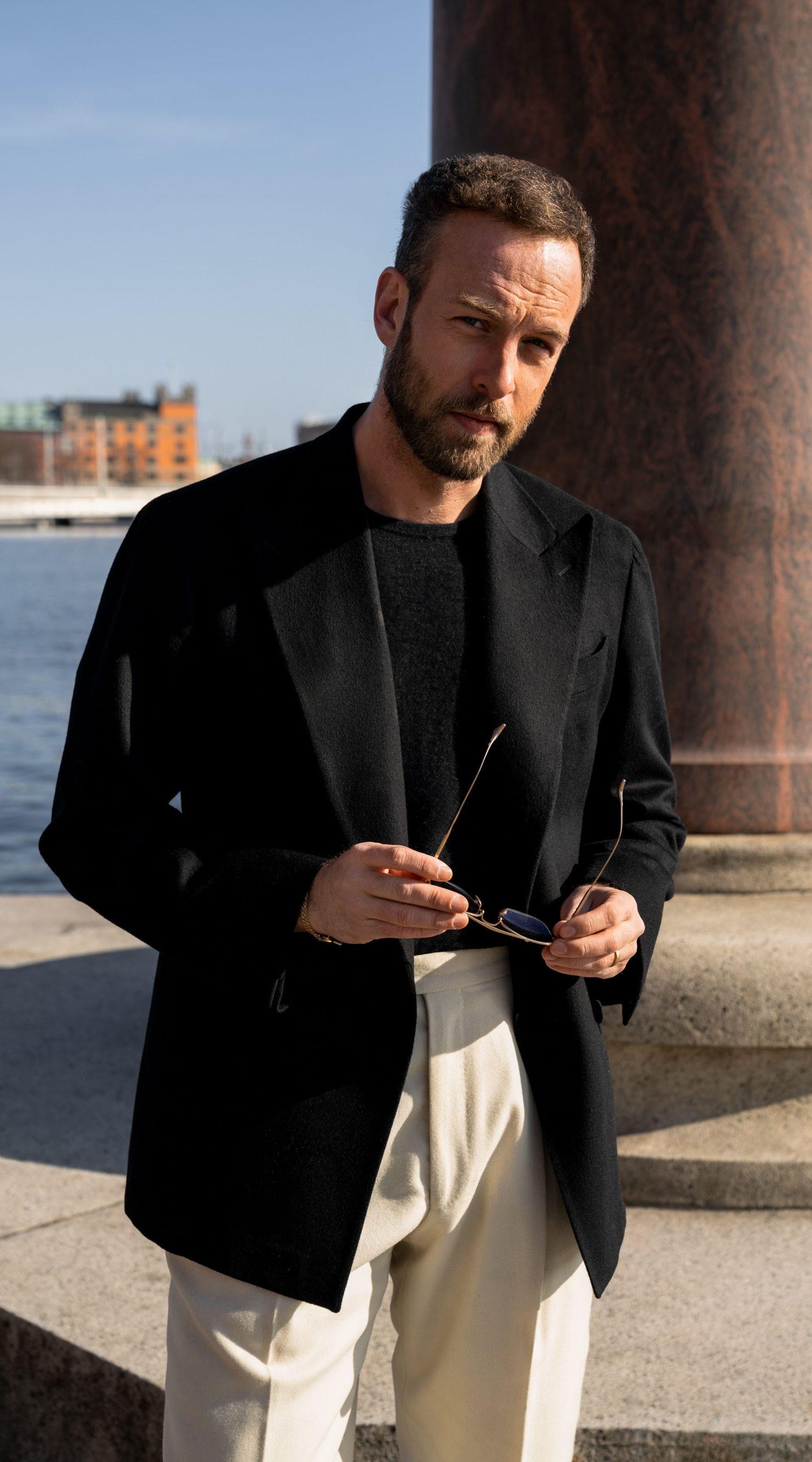 Andreas Weinas for Mond of Copenhagen Black Doeskin Jacket