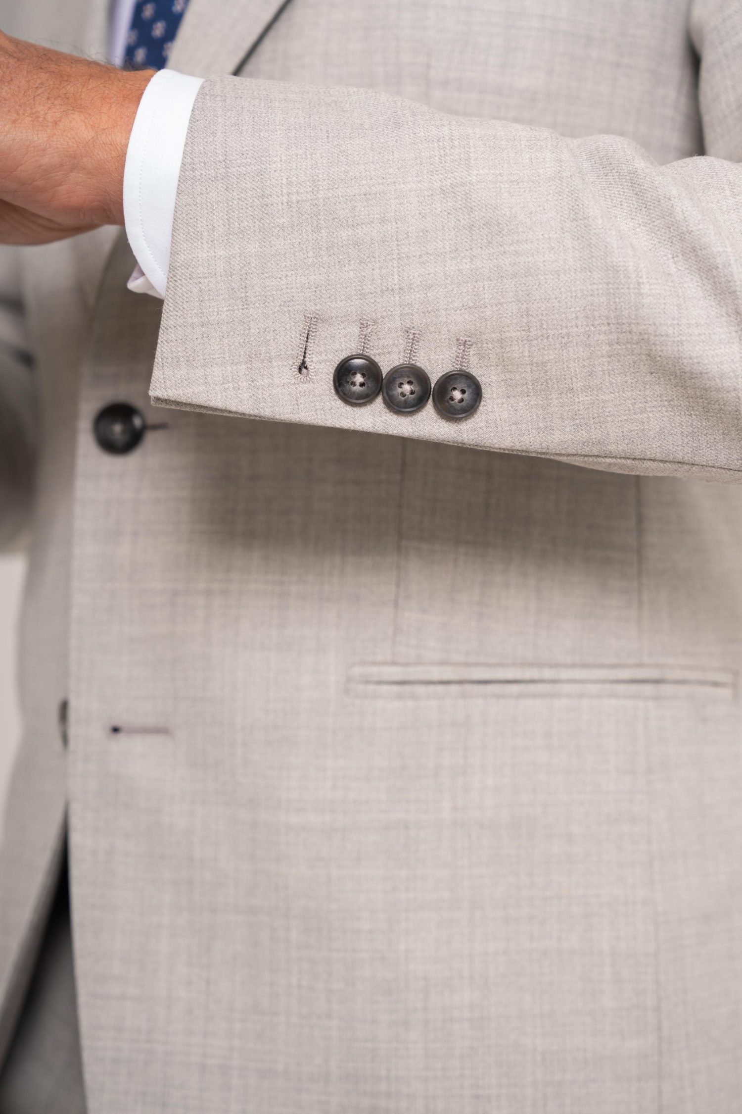 Light Grey Superior Wool Suit Buttons