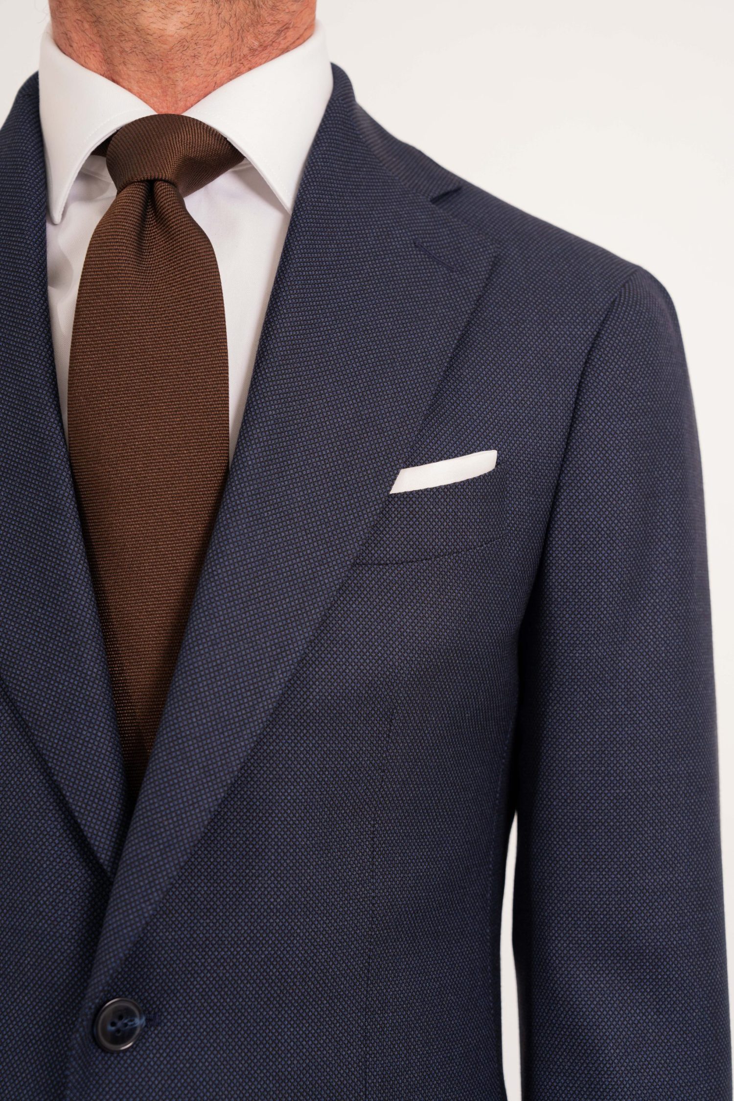 Mond Navy Birdseye S130's Suit