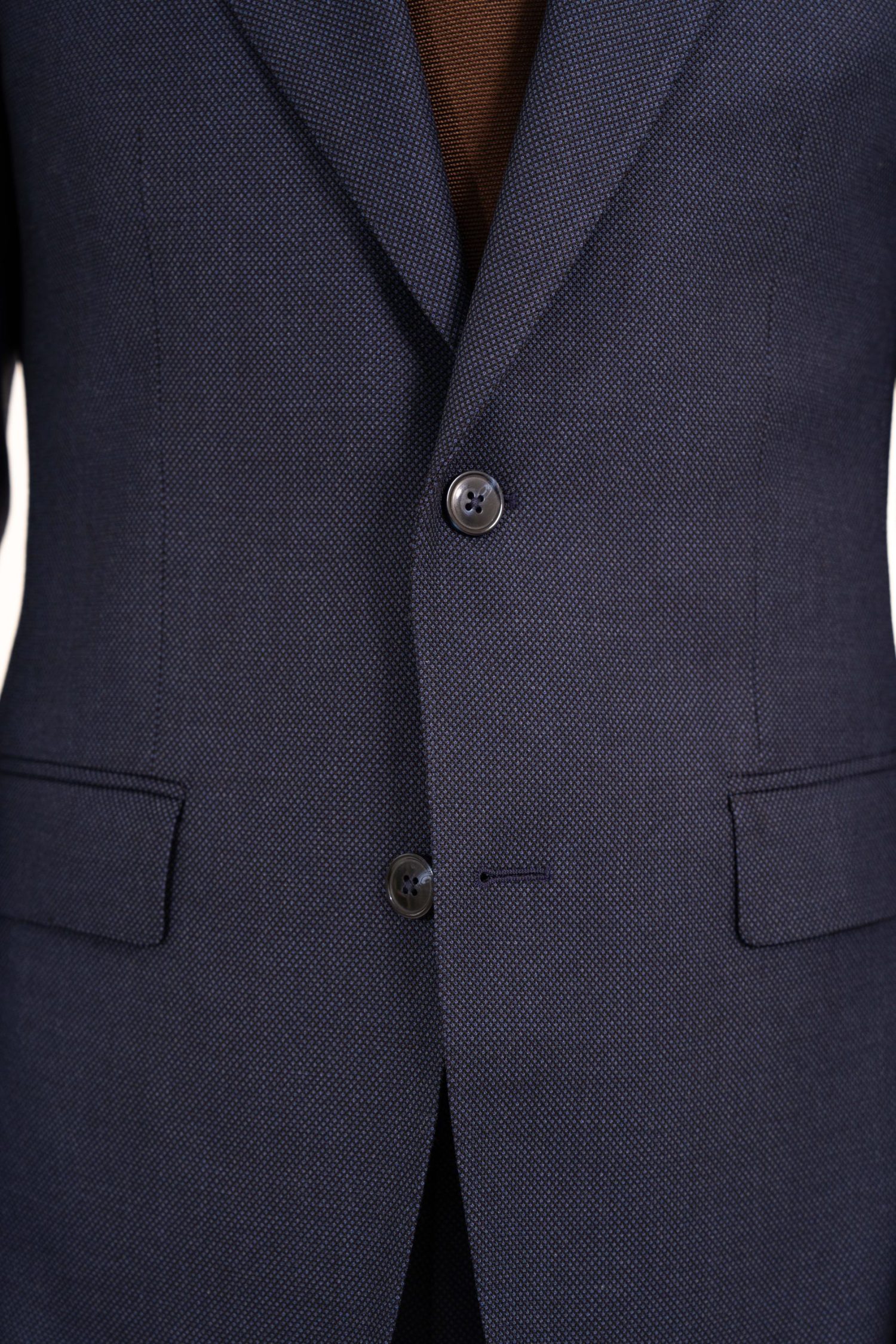 Mond custom made Navy Birdseye S130's Suit