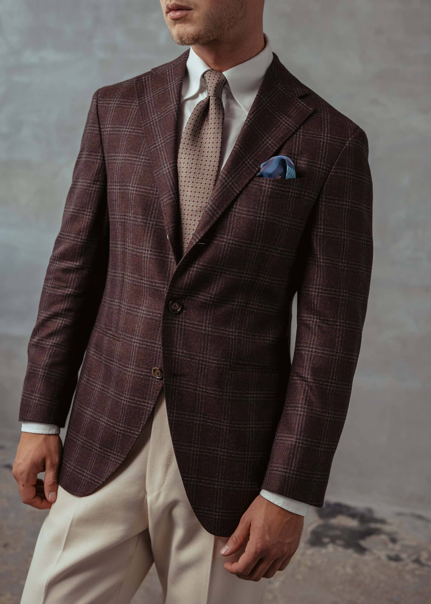 Burgundy cashmere jacket