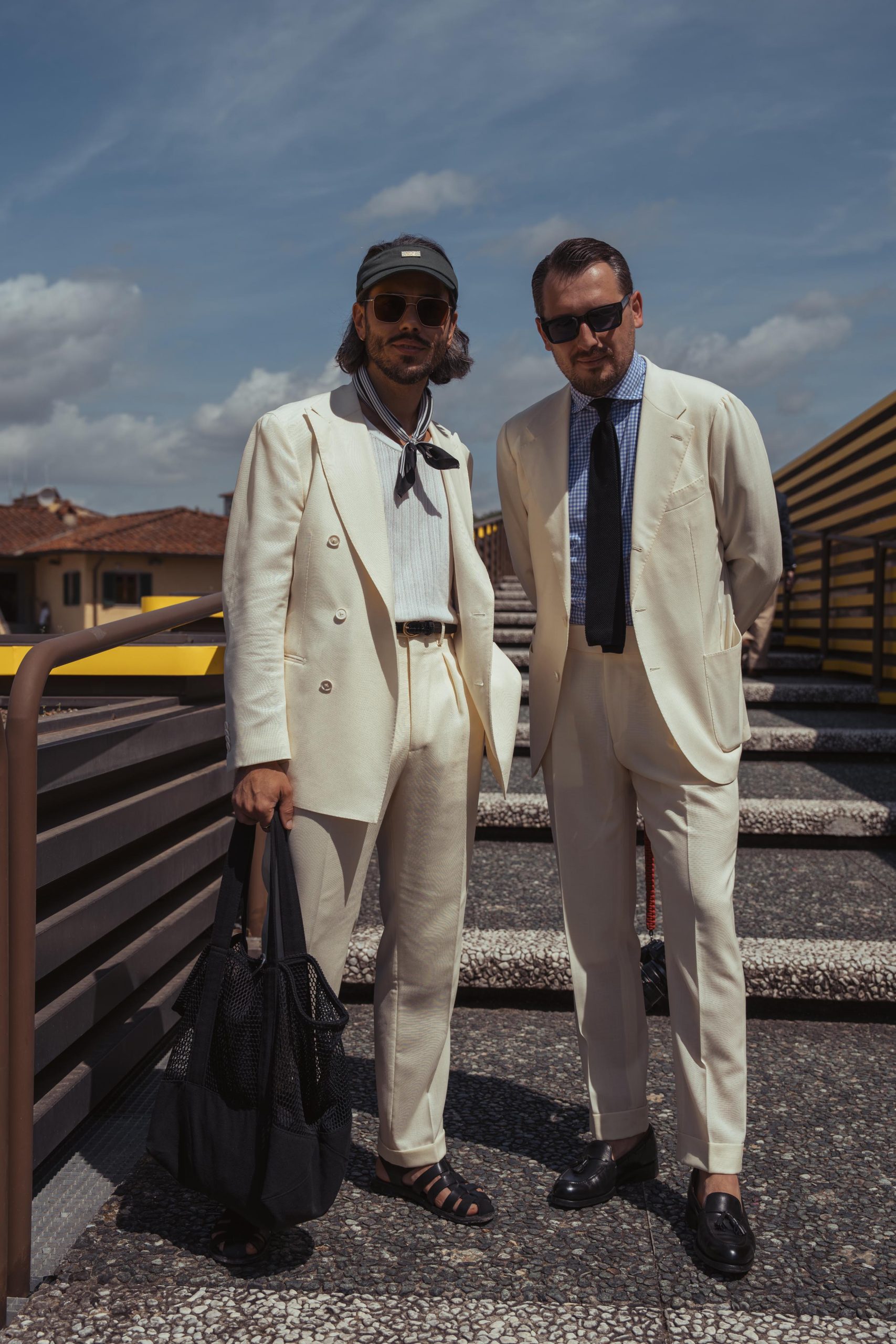 white outfits at pitti uomo 106, mond style journal