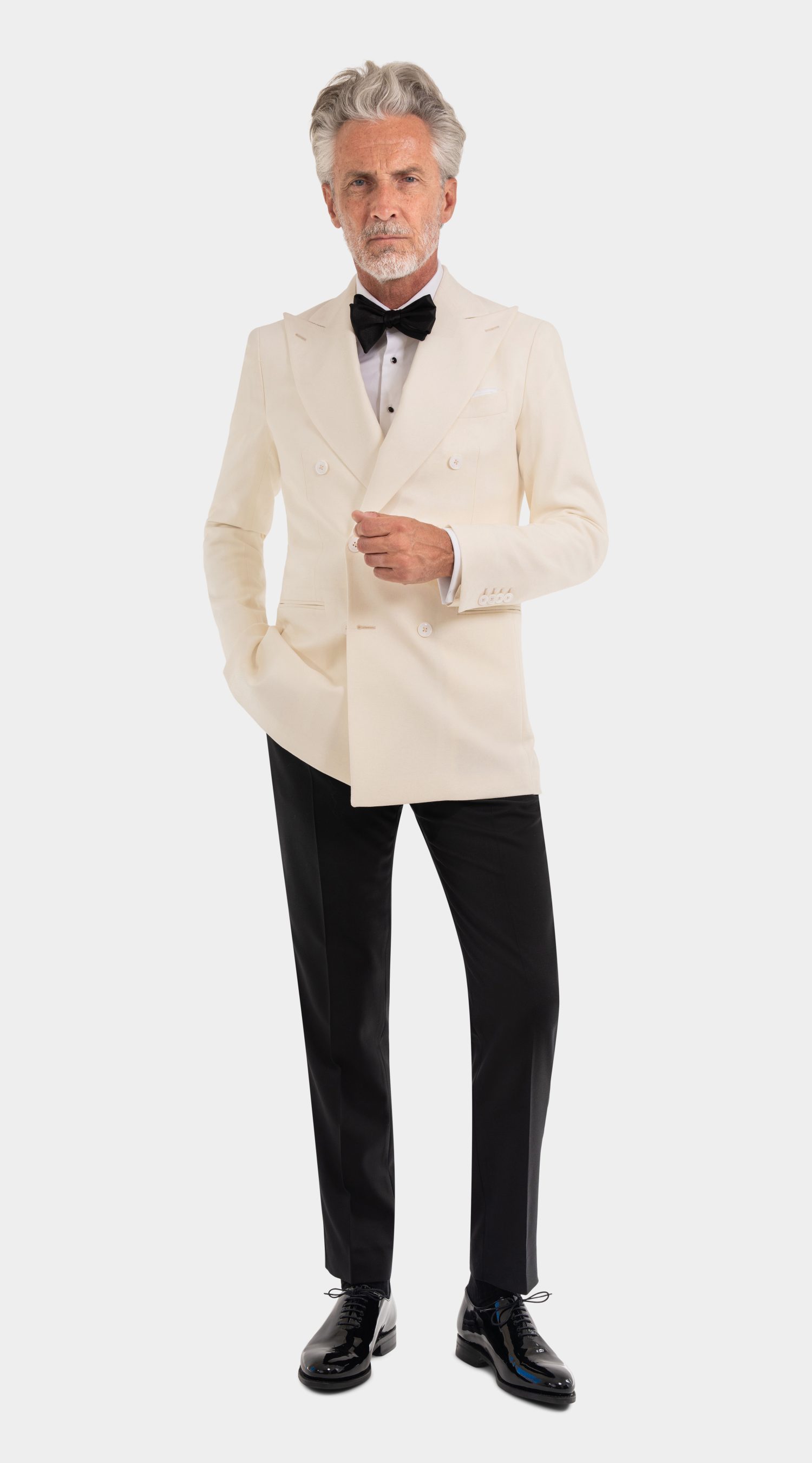 Mond Off-White 4-Ply Double Breatsed dinner Jacket