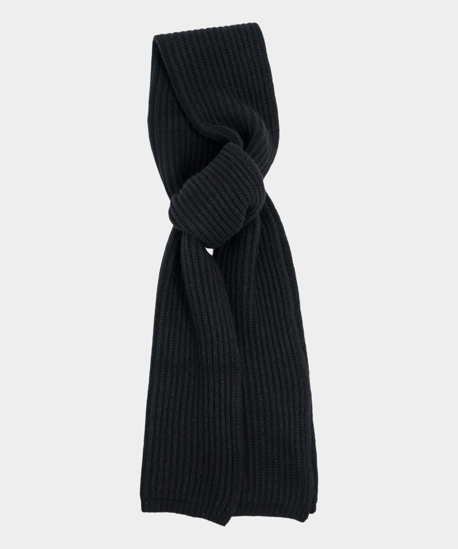 Cashmere Blend Scarf - Black 1