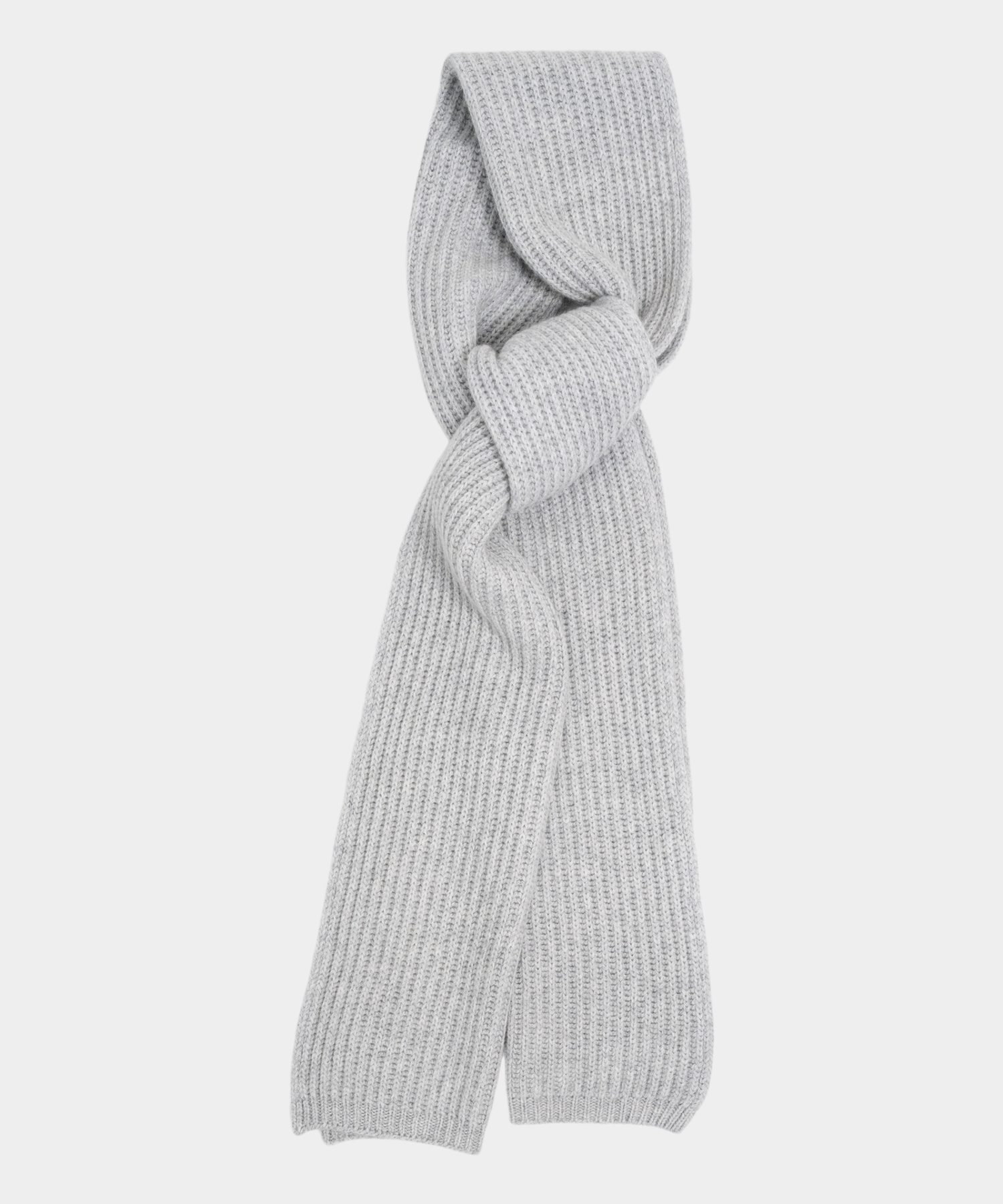 Cashmere Blend Scarf - Light Grey 1