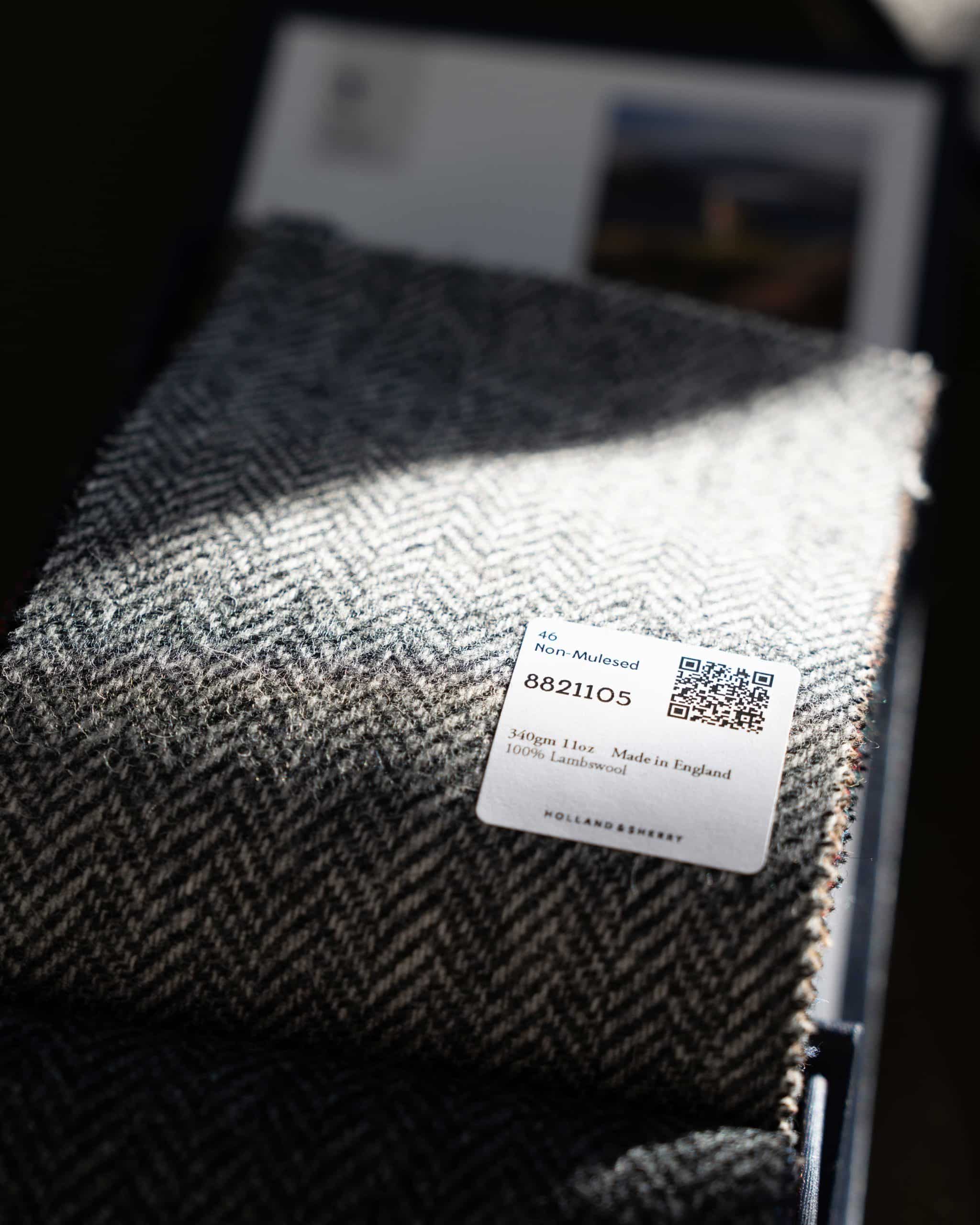 Fabric swatch herringbone suit and coat worn by carlos domord at pitti uomo 107 mond 1 scaled - - mond