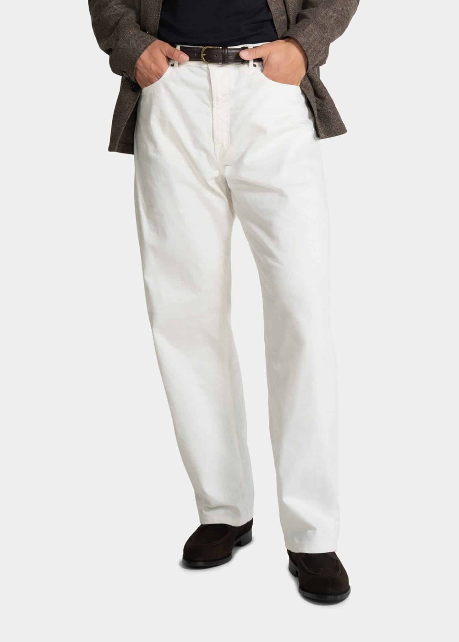 Custom trousers made off white 5 pocket - - mond