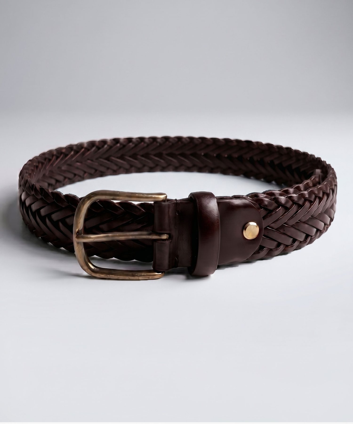 Dark brown braided mond - - mond