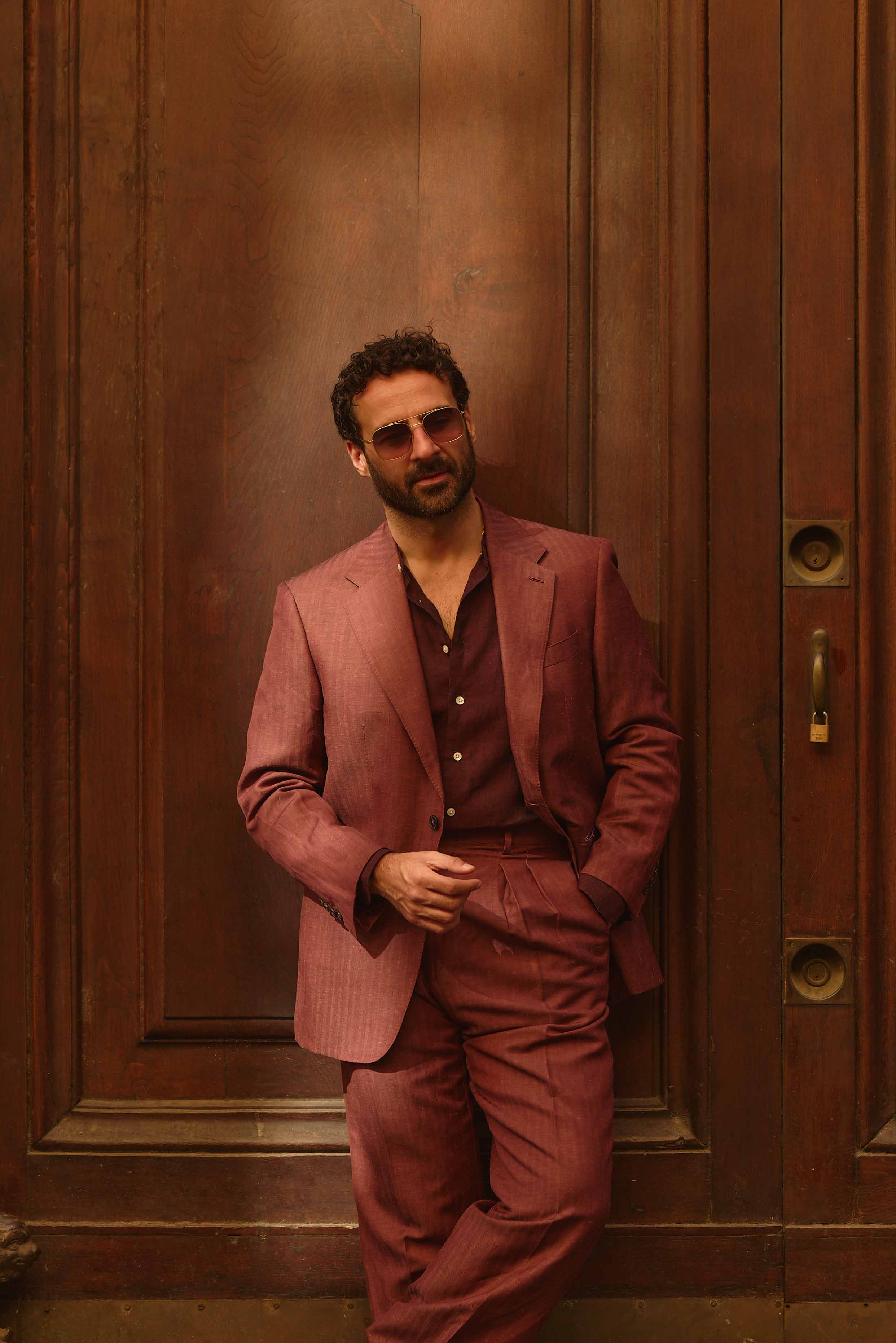 Giorgio Giangiulio At Pitti Uomo 110 Wearing A Burgundy Herringbone Suit Custom Made By Mond 9 Giorgio giangiulio at pitti uomo 110 wearing a burgundy herringbone suit custom made by mond 9