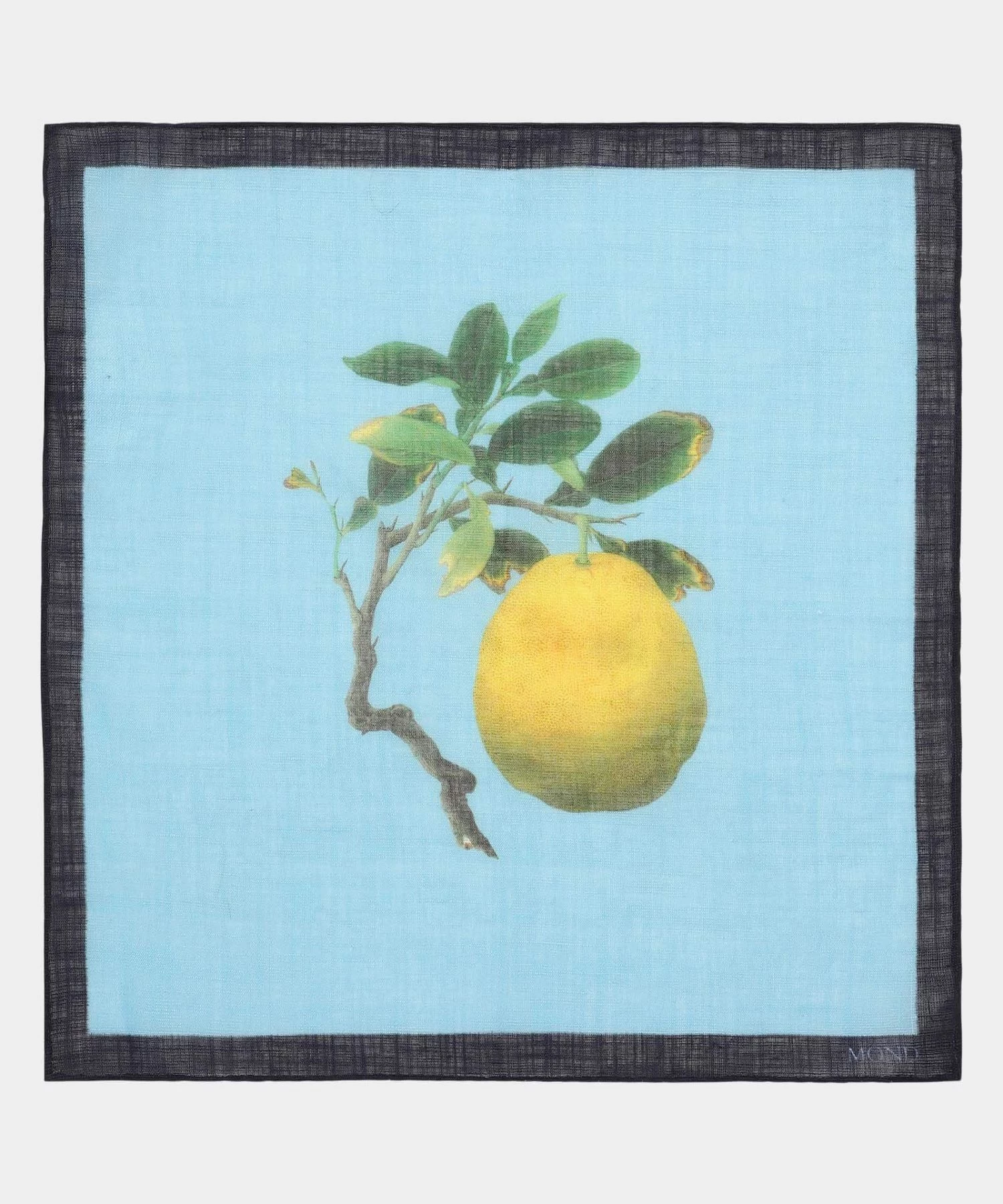 Lemon-Linen-Print-Pocketsquare-Capri-Blue-2