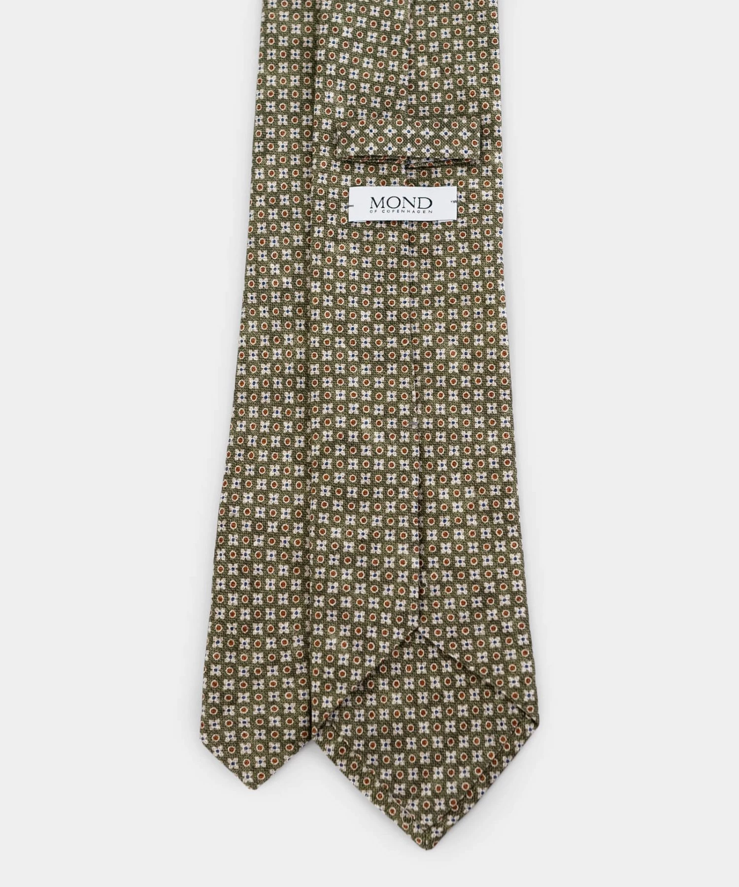 Shappe Micro Floral Serge Green tie