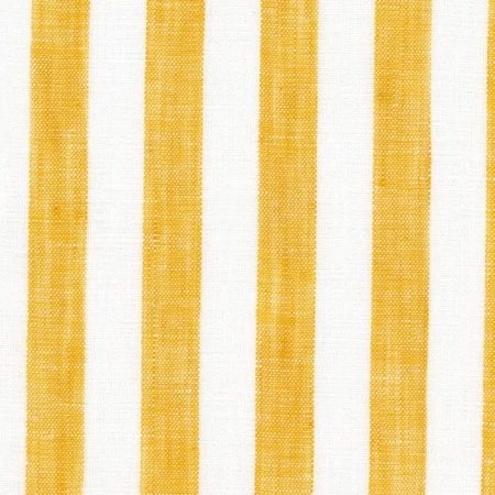 White/Yellow Butcher Stripe Linen