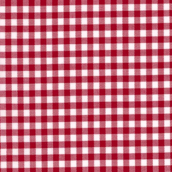 Red Gingham Twill