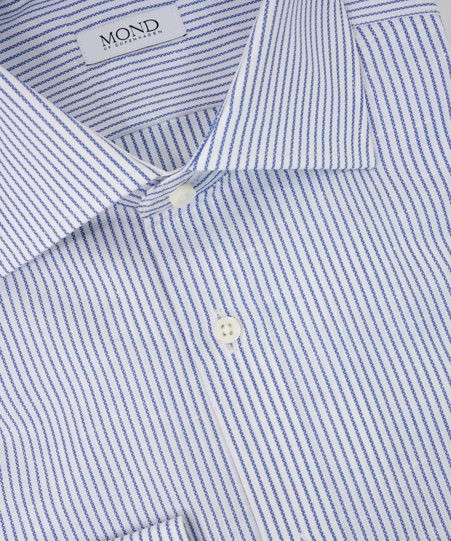 Blue Striped Cotton:Linen details
