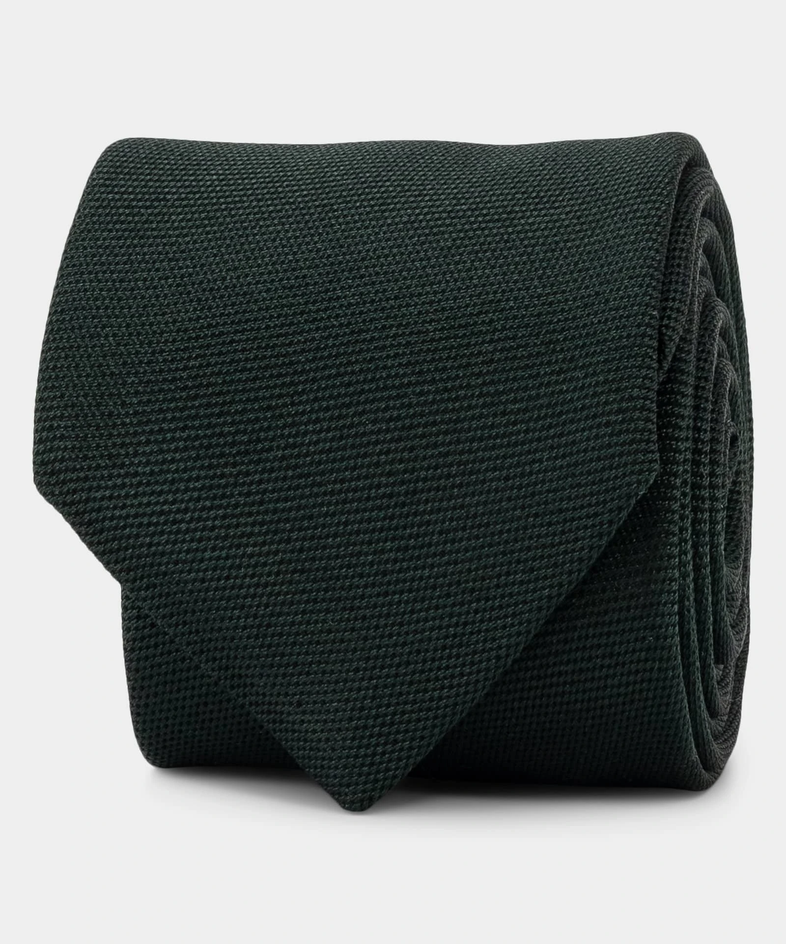 Dark Green Tie / Forest Green Tie in Basketweave