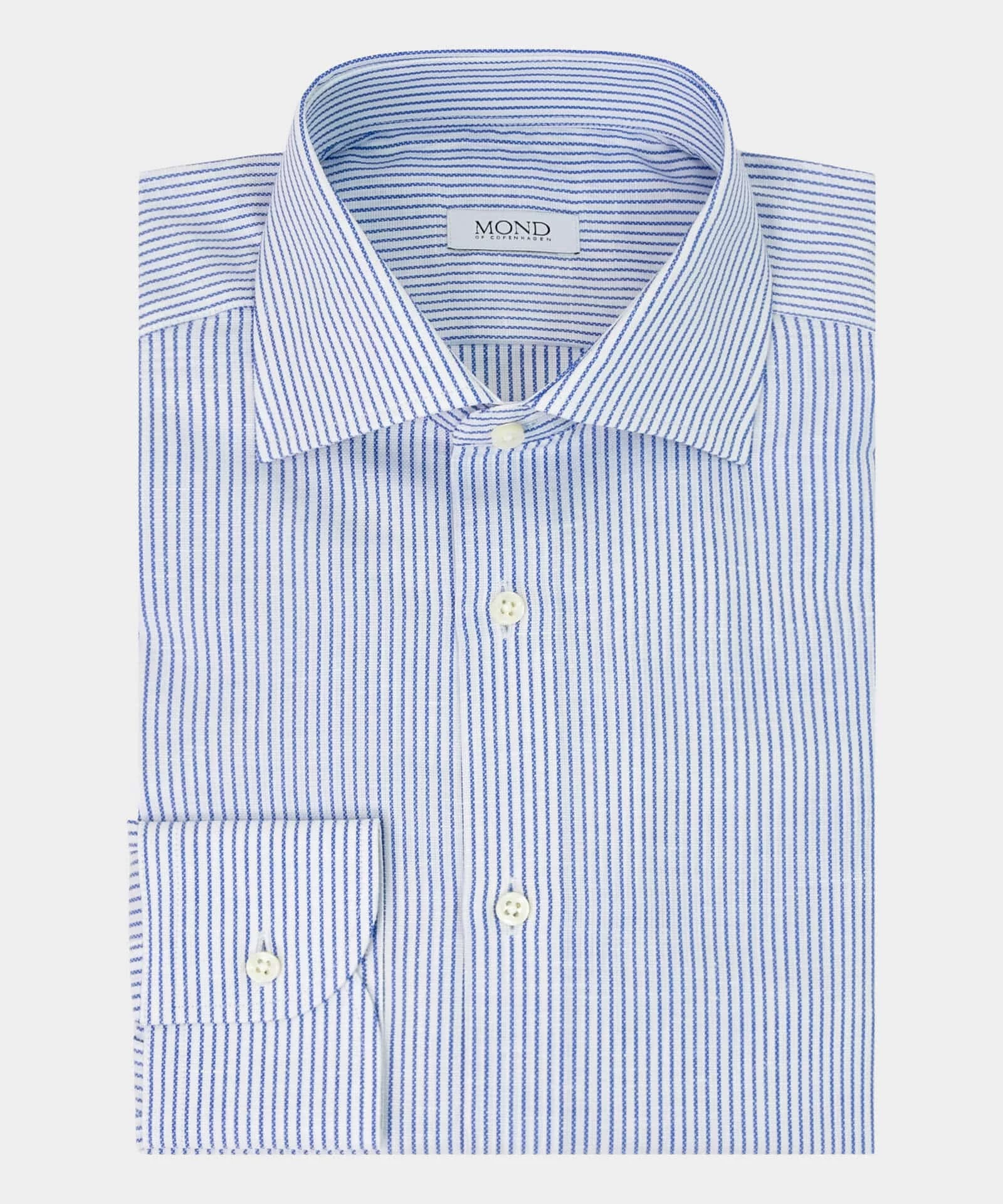blue striped cotton and line shirt