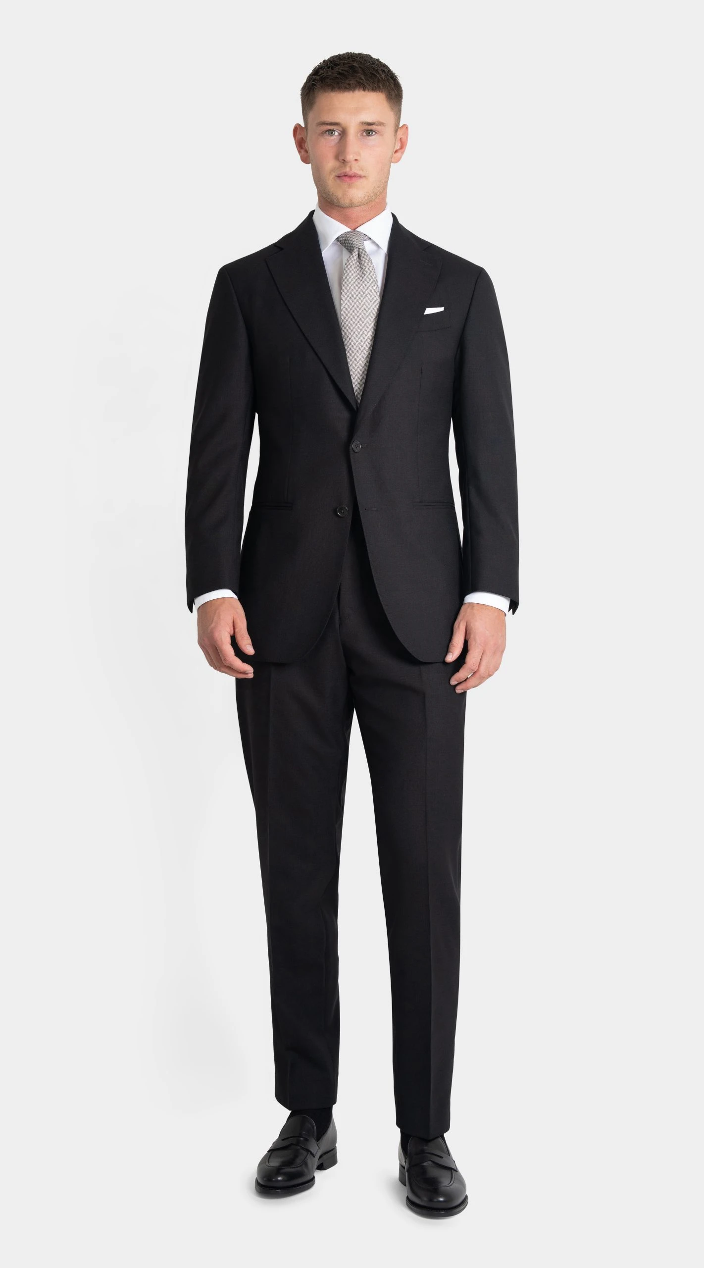 NEW black suit in twistair fabric