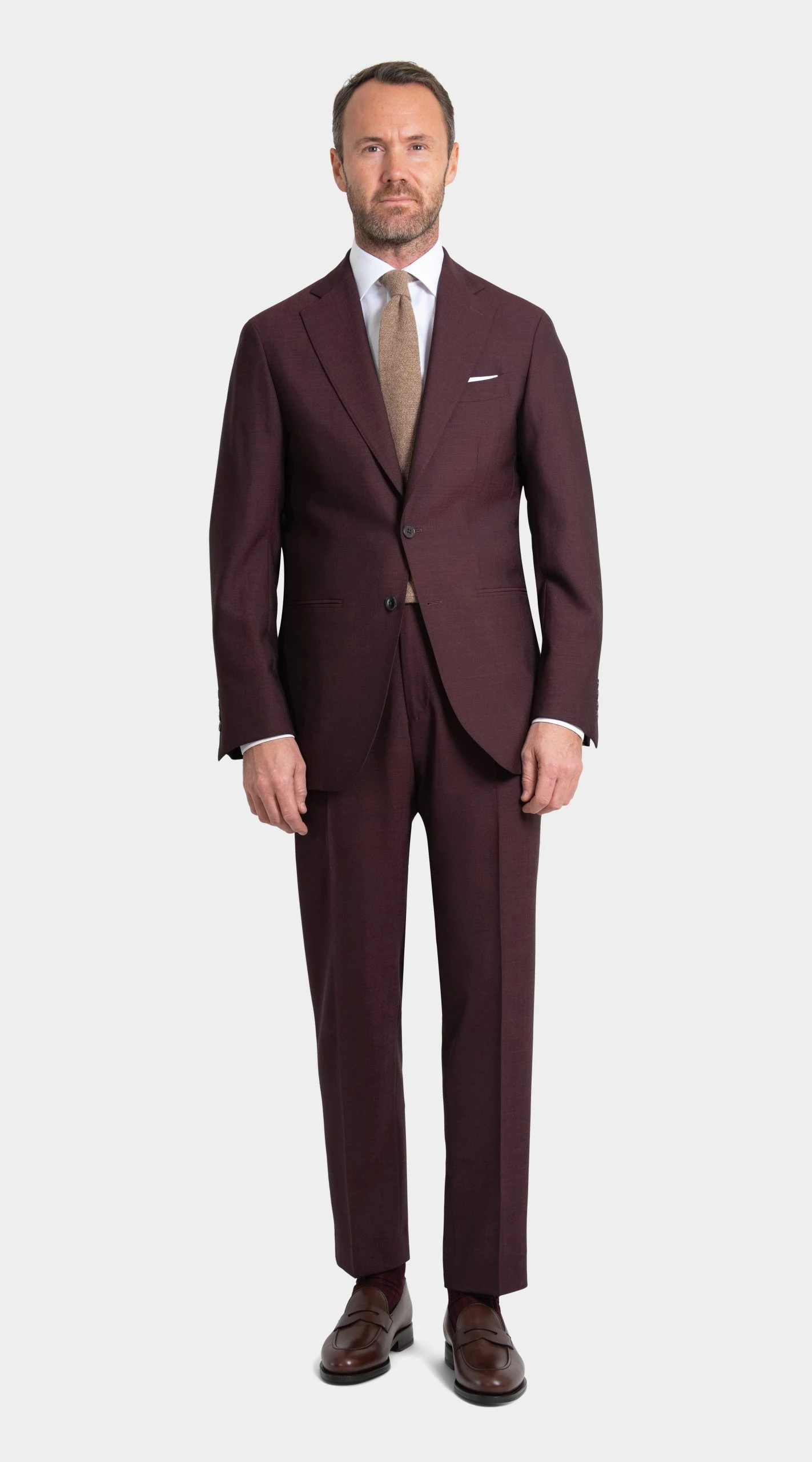 NEW burgundy suit in twistair fabric