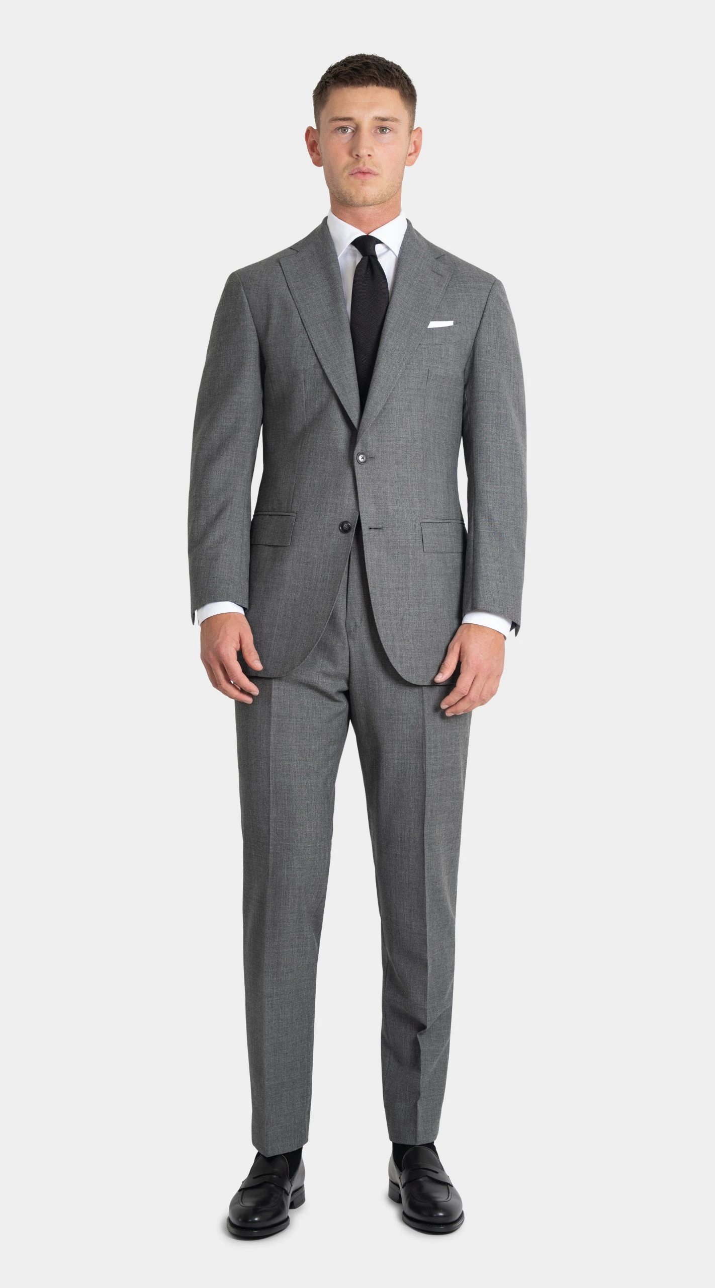 NEW medium grey suit in twistair fabric