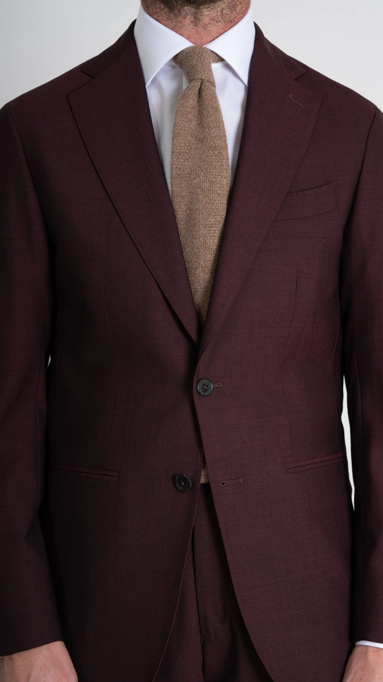 burgundy twistair suit by mond of copenhagen