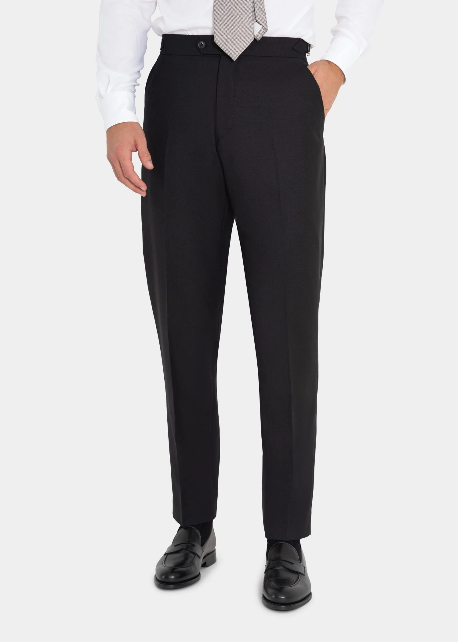 black suit trousers in twistair fabric