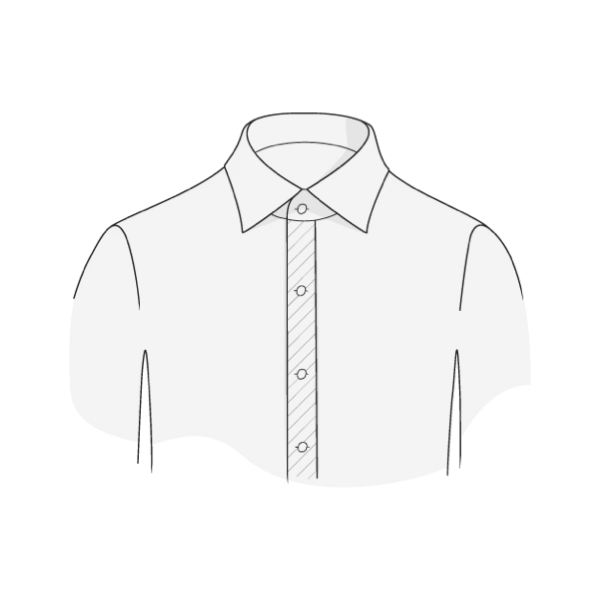 shirt-front-placket-with-fuzing